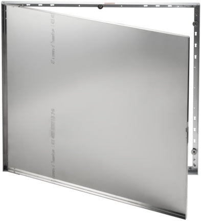OVENTROP Revisionsrahmen für Regudis W-HTE – Flächenbündiger Wandabschluss, Aluminium, 742 x 660 mm