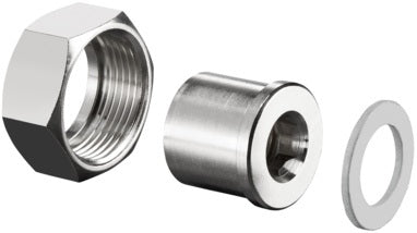 OVENTROP Verschraubung flachdichtend 1/2" IG x Überwurfmutter 3/4" IG für Bypassleitung