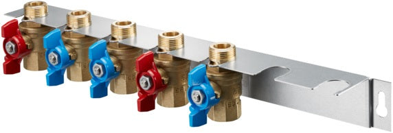 OVENTROP OV Kugelhahnanschluss-Set für Regudis W-HTU – 7 Kugelhähne G 3/4 Zoll