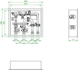 OVENTROP Floorbox UH Anbindung – Verteilerlose Anbindung für Flächenheizungen, horizontale Stranganbindung