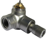 OVENTROP Thermostatventil Baureihe E Winkel-Eck links DN 15 1/2 Z PN 10 Edelstahl-Design
