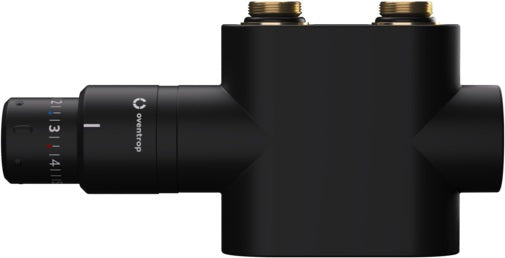 OVENTROP Multiblock T DG/Uni SH Anschlussset für Heizkörper G1/2, schwarz matt