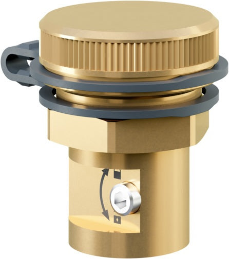 OVENTROP OV Entleeradapter HydroPort – Messing Adapter für HydroControl Systeme