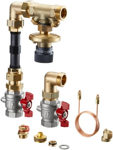 Oventrop Wärmemengenzähler-Anschluss-Set Hycocon DTZ Eckform DN 25