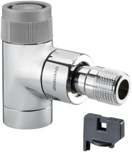 Oventrop EQ Thermostatventil Eck DN 15 verchromt M30 x 1,5 mit Q-Tech