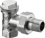 Oventrop Heizkörperverschraubung Combi 3 PN 10 Messing vernickelt Eck DN 10 (3/8 Zoll)