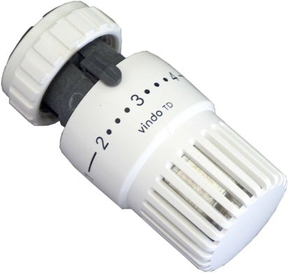 Oventrop Vindo TD Thermostat 7-28 °C mit Flüssig-Fühler und Nullstellung, weiß