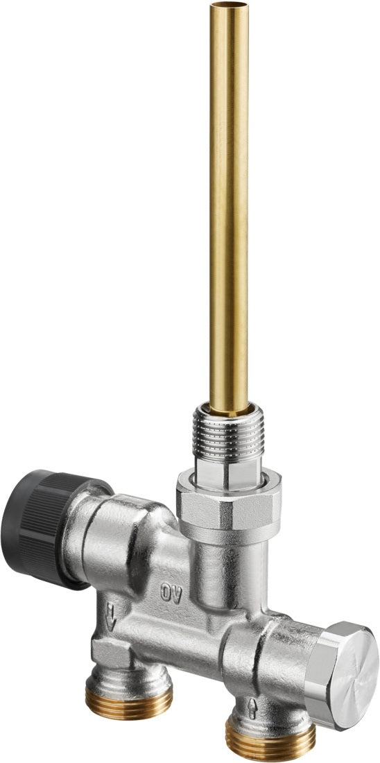 OVENTROP Tauchrohrventil Zweirohr-System DN 15, 3/4 Zoll AG, senkrechte Lanze, thermostatisch
