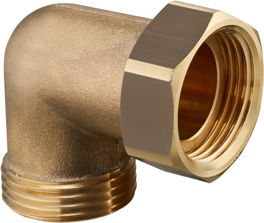 OVENTROP Anschlusswinkel Kesselverrohrung 37x35 mm G1 AG x G1 ÜM – 90° Bogen aus Messing