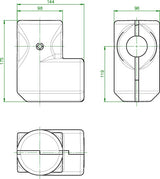 OVENTROP Wärmedämmschale DN 20/DN 25 für Schlammabscheider – Horizontale Einbaulage, EPP, B2
