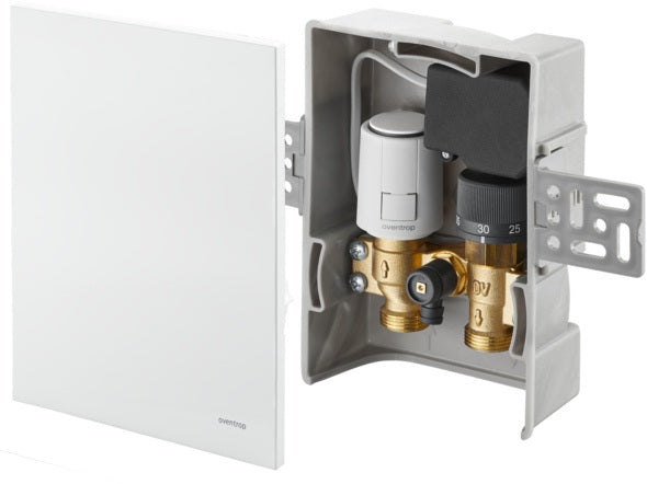 OVENTROP Unibox T-RTL R-Tronic Thermostat mit Stellantrieb und Funkempfänger, weiß