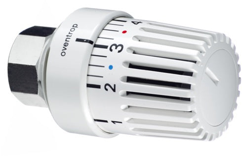Oventrop Thermostatkopf Uni L mit festem Fühler, weiß, mit Nullstellung