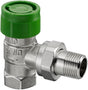 OVENTROP Thermostatventil AZ V Eck DN 15, PN 16, voreinstellbar, Messing vernickelt