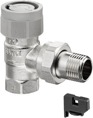 OVENTROP Thermostatventil AQ Eck DN 25 M30x1,5 – Druckunabhängig mit stufenloser Voreinstellung