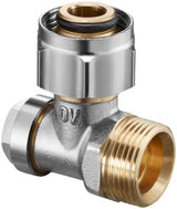 OVENTROP Absperrwinkelverschraubung Combi 3, 3/4" ÜM x 1/2" IG, vernickelt