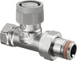OVENTROP Thermostatventil AQ Durchgang DN15 selbstdichtend M30x1,5 – stufenlose Voreinstellung, Messing vernickelt