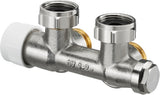 Oventrop Multiblock T Zweirohrarmatur 3/4 Zoll Durchgang – Regeln, Absperren, Entleeren