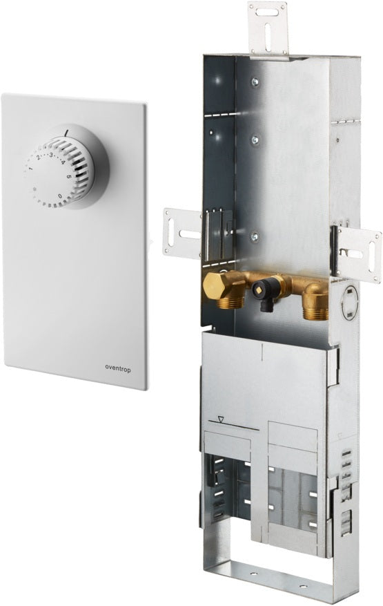 Oventrop Montagekanal für Unibox mit Absperrung, Bautiefe 57 mm, ausziehbar
