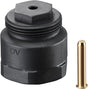 OVENTROP OV Adapter mit Spindel für Cocon QTZ 25 mm Verlängerung – Zubehör für Druckunterschied-Überlaufregler