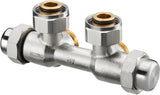 OVENTROP Multiflex FQ Verschraubung 3/4Z ÜMx3/4Z AG Messing vernickelt – Automatischer Hydraulischer Abgleich
