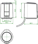 OVENTROP Regudis W-HTF Wohnungsstation – nickelgelötet, 17 l/min, Leistungsbereich 3
