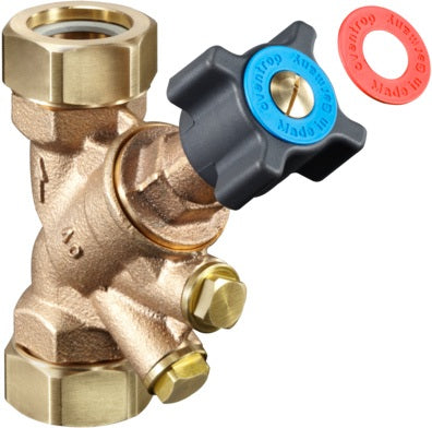 Oventrop Hydrocontrol ATR Strangabsperrventil PN 16, DN 15, 3/4" AG, Schrägsitz, Rotguss