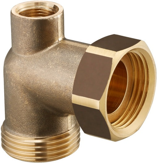 OVENTROP Anschlusswinkel Kesselverrohrung 37x35 mm G1 AG x G1 ÜM – 90° Bogen aus Messing