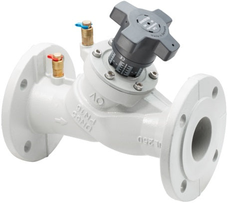 OVENTROP Hydrocontrol VFC Strangregulierventil PN 16 DN 20 Flansch – Grauguss, mit Messventilen