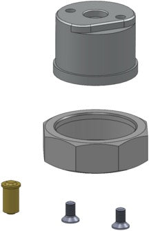 OVENTROP Anschlussset termios Pro für M30x1,5 – Adaption für marktübliche Thermostatventile
