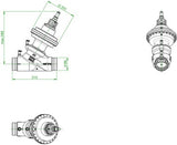 OVENTROP Cocon QFC Regulierventil DN 65 PN 25 mit Rollnut – Druckunabhängig, 5-20 m³/h