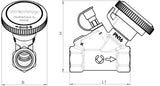Oventrop HydroCom V Strangregulierventil PN 16 DN 15, 1/2 Zoll IG – Hydraulischer Abgleich