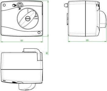 OVENTROP Stellmotor Lineg 230 V (3-Punkt) für Drei- und Vierwegemischer