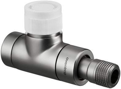 OVENTROP Thermostatventil Baureihe E DN 15, 1/2 Zoll, PN 10, Durchgang, anthrazit – voreinstellbar