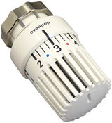 Oventrop Thermostat Uni LDV mit Flüssig-Fühler weiß – 7-28 °C, Klemmverbindung 34 mm