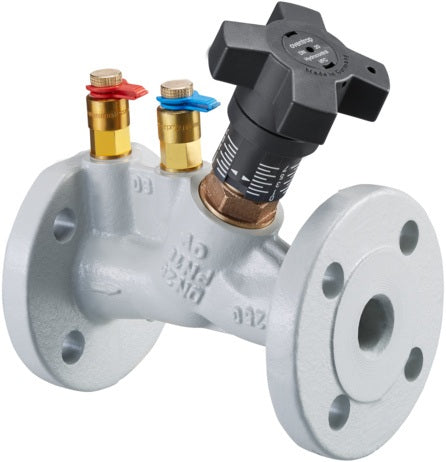 OVENTROP Hydrocontrol VFC Strangregulierventil PN 16 DN 20 Flansch – Grauguss, mit Messventilen