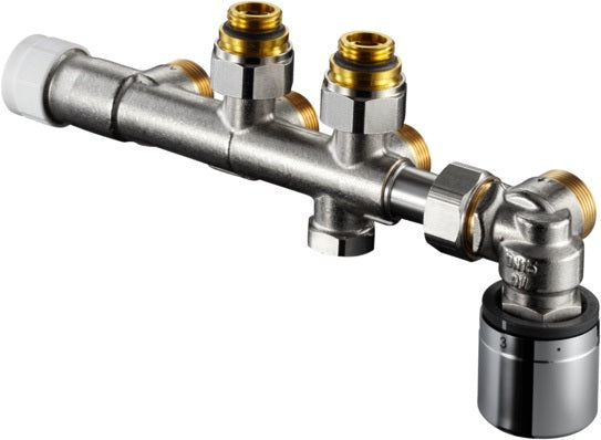 OVENTROP Multiblock T-RTL Anschlussarmatur Eckform mit Rücklauftemperaturbegrenzer