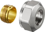 Oventrop Ofix K Klemmringverschraubung M24x1,5 für 15 mm Kupferrohr – 2-fach