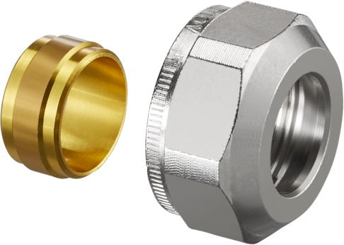 Oventrop Ofix K Klemmringverschraubung M24x1,5 für 15 mm Kupferrohr – 2-fach