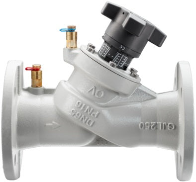 OVENTROP Hydrocontrol VFC Strangregulierventil PN 16 DN 20 Flansch – Grauguss, mit Messventilen