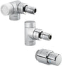 Oventrop OV Anschluss-Set Baureihe E DN 15, Winkel-Eck links verchromt