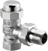 OVENTROP Combi LR Heizkörperverschraubung Eck DN 10, 3/8 Zoll, vernickelt, voreinstellbar