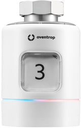 OVENTROP termios Pro Thermostat mit Anschlussset M 30 x 1,5 – Smartes Heizkörperthermostat mit E-Ink Display