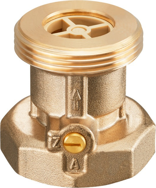 Oventrop Sperrventil Schwerkraftbremse 3/4 Zoll mit Pumpenanschluss 1 1/4 Zoll DN 20 PN 10