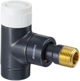 Oventrop Thermostatventil Baureihe E Eck DN 15 1/2 Zoll PN 10 anthrazit – voreinstellbar