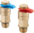 OVENTROP Messventil Classic 2er-Set G 1/4Z Rotguss für Heizungsregelventile