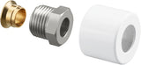 Oventrop Klemmringverschraubungs-Set für Baureihe E – verchromt, 1/2 Zoll x 15 mm