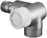OVENTROP Thermostatventil Baureihe E Winkel-Eck links DN 15 1/2 Z PN 10 Edelstahl-Design