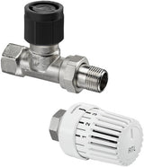 Oventrop Rücklauftemperaturbegrenzer-Set Uni RTLH DN15 1/2 Zoll – thermostatische Regelung 20–50 °C