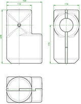OVENTROP Wärmedämmschale DN 20/DN 25 für Schlammabscheider – Horizontale Einbaulage, EPP, B2