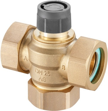Oventrop Tri-CTZ Dreiwege-Verteil- und Mischventil PN 16 DN 15 – Messing, G 3/4, Kvs 2,4
